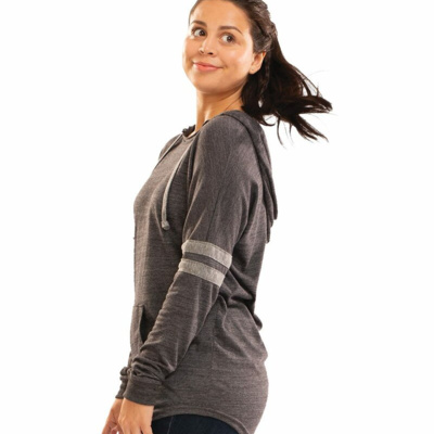Women's Triblend Hooded Long Sleeve T-Shirt Thumbnail