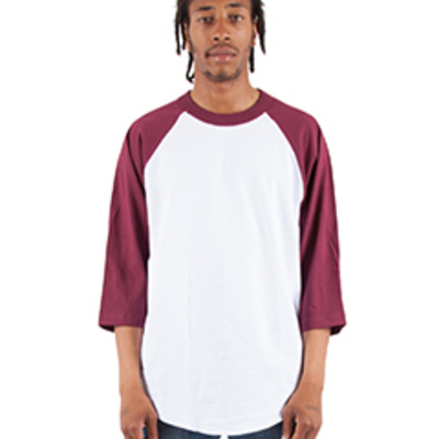 Adult Three-Quarter Sleeve Raglan T-Shirt Thumbnail