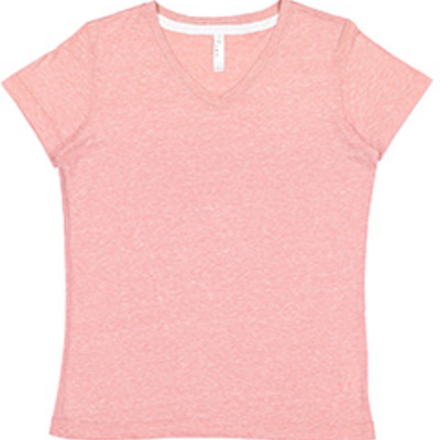 Ladies' V-Neck Harborside Melange Jersey T-Shirt Thumbnail
