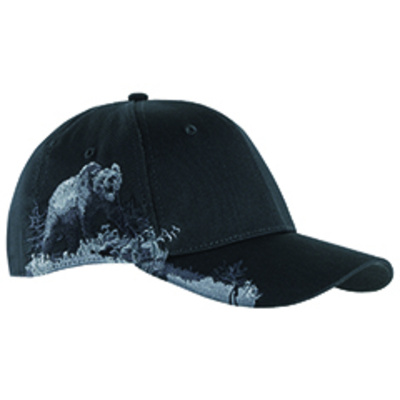 Brushed Cotton Twill Grizzly Bear Cap Thumbnail