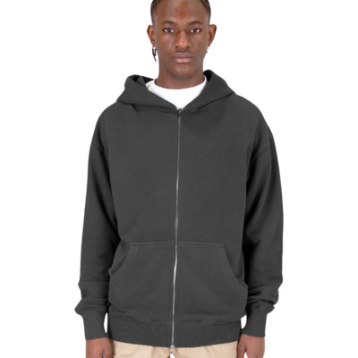 Men's Garment Dye Double-Zip Hooded Sweatshirt Thumbnail