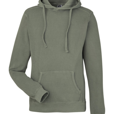 Unisex Pigment Dyed Fleece Hooded Sweatshirt Thumbnail