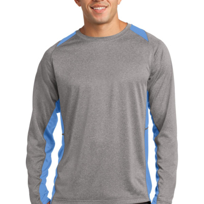 Long Sleeve Heather Colorblock Contender Tee Thumbnail