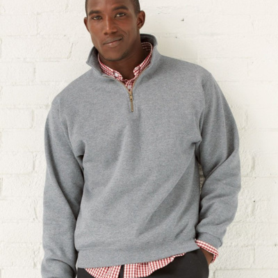 Unisex Super Sweats NuBlend® Quarter-Zip Cadet Collar Sweatshirt Thumbnail