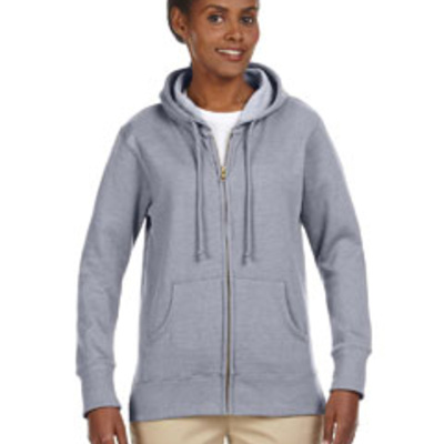 Ladies' Heathered Full-Zip Hooded Sweatshirt Thumbnail
