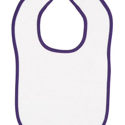 Infant Contrast Trim Terry Bib Thumbnail