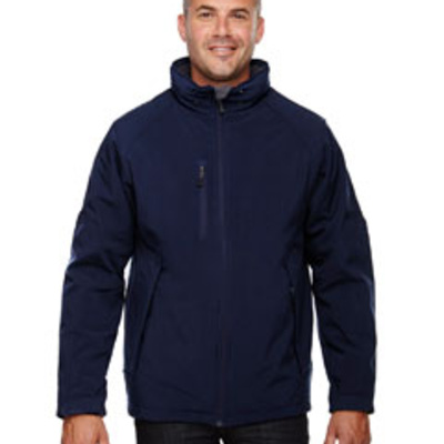 Men's Glacier Insulated Three-Layer Fleece Bonded Soft Shell Jacket with Detachable Hood Thumbnail