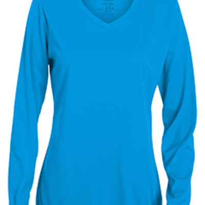 Ladies' Wicking Long-Sleeve T-Shirt Thumbnail