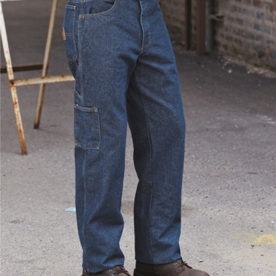 Men's Flame Resistant Pre-Washed Denim Dungaree Thumbnail