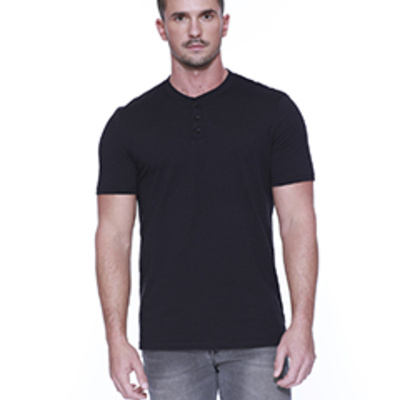 Men's CVC Henley T-Shirt Thumbnail