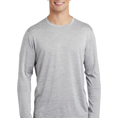PosiCharge ® Long Sleeve Electric Heather Tee Thumbnail