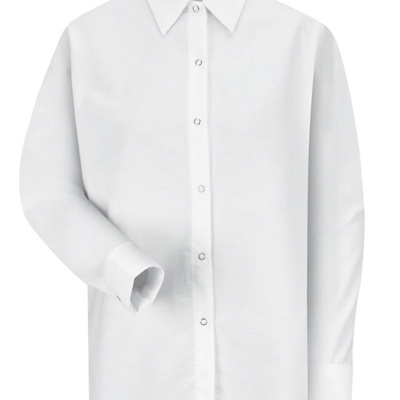 Women's Long Sleeve Specialized Pocketless Poplin Work Shirt Thumbnail