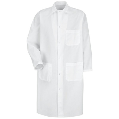 Unisex Butcher Coat with Exterior Chest Pocket Thumbnail