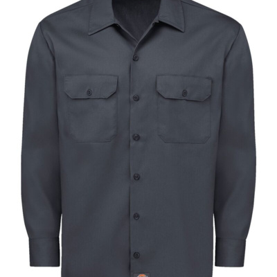 Men's Tall Long Sleeve Work Shirt Thumbnail