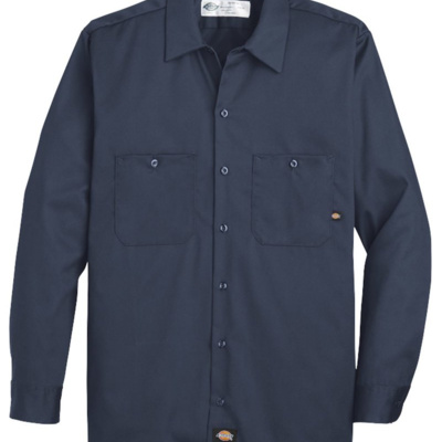Men's Industrial Cotton Long Sleeve Work Shirt Thumbnail