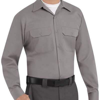 Men's Tall Utility Long Sleeve Work Shirt Thumbnail