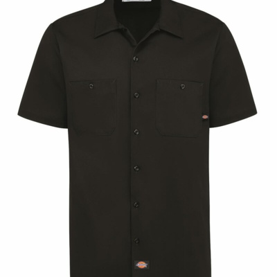 Men's Industrial Short Sleeve Cotton Work Shirt Thumbnail