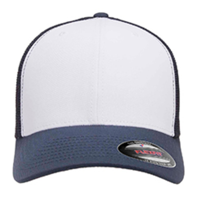 Adult Adjustable White-Front Panel Trucker Cap Thumbnail