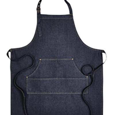 Unisex Jeans Stitch Denim Bib Apron Thumbnail