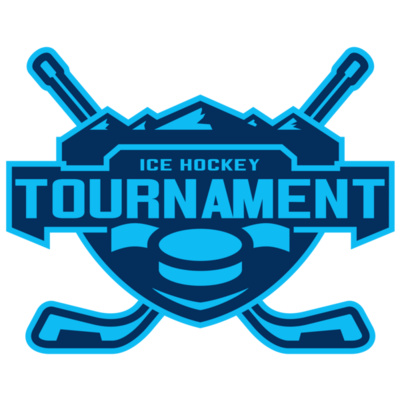 Tournament Ice Hockey logo template Thumbnail