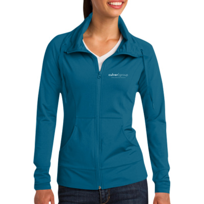 Sport-Tek® Women's Sport-Wick® Stretch Full-Zip Jacket Thumbnail