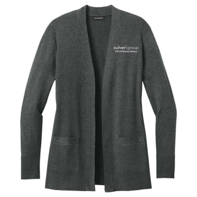 Women's Easy Care Open Front Cardigan Sweater Thumbnail