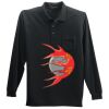 Long Sleeve Silk Touch Polo with Pocket Thumbnail