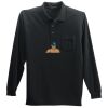 Long Sleeve Silk Touch Polo with Pocket Thumbnail