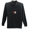 Long Sleeve Silk Touch Polo with Pocket Thumbnail