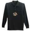 Long Sleeve Silk Touch Polo with Pocket Thumbnail