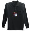 Long Sleeve Silk Touch Polo with Pocket Thumbnail