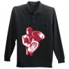 Long Sleeve Silk Touch Polo with Pocket Thumbnail