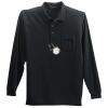 Long Sleeve Silk Touch Polo with Pocket Thumbnail