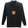Long Sleeve Silk Touch Polo with Pocket Thumbnail