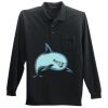 Long Sleeve Silk Touch Polo with Pocket Thumbnail