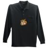 Long Sleeve Silk Touch Polo with Pocket Thumbnail