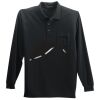 Long Sleeve Silk Touch Polo with Pocket Thumbnail