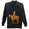Long Sleeve Silk Touch Polo with Pocket Thumbnail