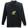 Long Sleeve Silk Touch Polo with Pocket Thumbnail