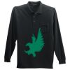 Long Sleeve Silk Touch Polo with Pocket Thumbnail