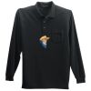 Long Sleeve Silk Touch Polo with Pocket Thumbnail