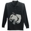 Long Sleeve Silk Touch Polo with Pocket Thumbnail