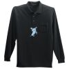 Long Sleeve Silk Touch Polo with Pocket Thumbnail
