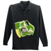 Long Sleeve Silk Touch Polo with Pocket Thumbnail