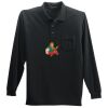 Long Sleeve Silk Touch Polo with Pocket Thumbnail