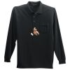 Long Sleeve Silk Touch Polo with Pocket Thumbnail