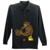Long Sleeve Silk Touch Polo with Pocket Thumbnail