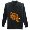 Long Sleeve Silk Touch Polo with Pocket Thumbnail