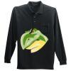 Long Sleeve Silk Touch Polo with Pocket Thumbnail