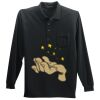 Long Sleeve Silk Touch Polo with Pocket Thumbnail